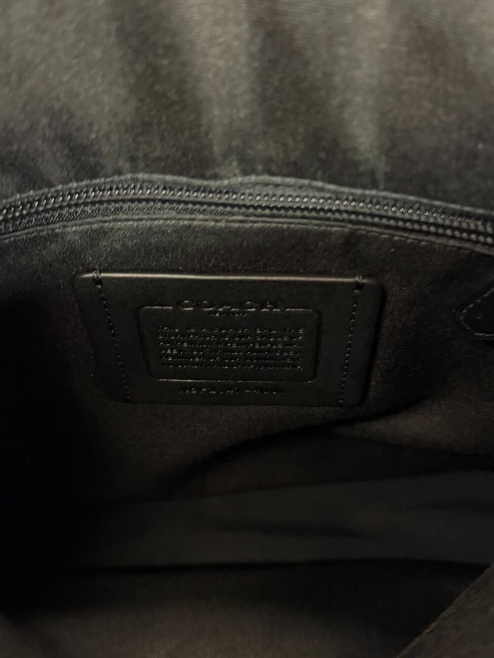 COACH Houston Leather Messenger Bag Black - Picture 11 of 15
